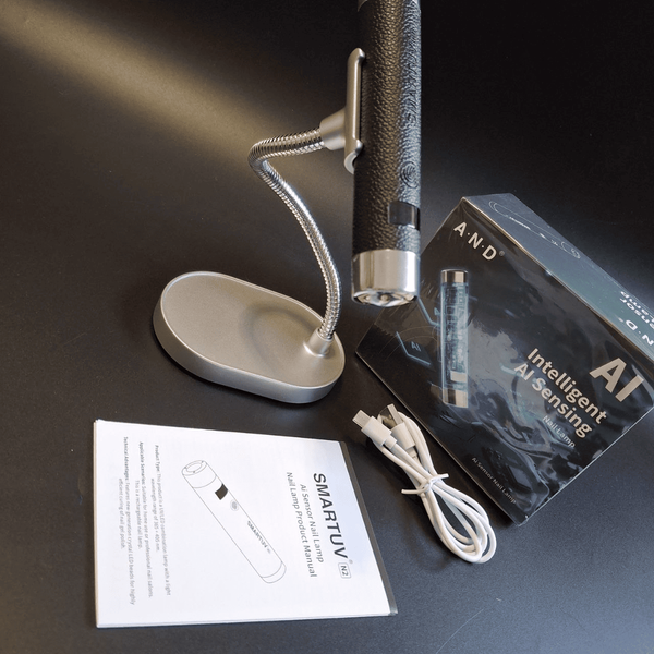 UV/LED фонарик на аккумуляторе с подставкой A.N.D SMARTUV N2 Intelligent AI Sensor 5Вт. BLACK Mary017 фото