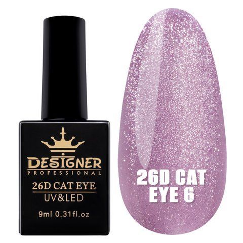 Гель-лак Designer 26D Cat Eye "Кішне око" 9 мл. № 6 04405 фото