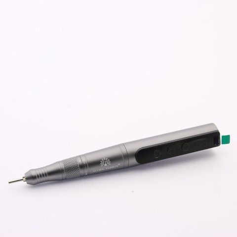 Акумуляторний апарат для манікюру і педикюру Global Fashion T7A на 35000RPM Graphit Grey Nat-0126 фото