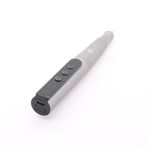Аккумуляторный аппарат для маникюра и педикюра Global Fashion T7A на 35000RPM Graphit Grey Nat-0126 фото