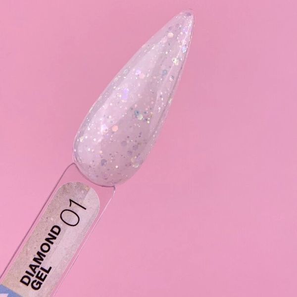 Гель для наращивания LUNA Diamond Gel 15мл. №1 Nat1208 фото