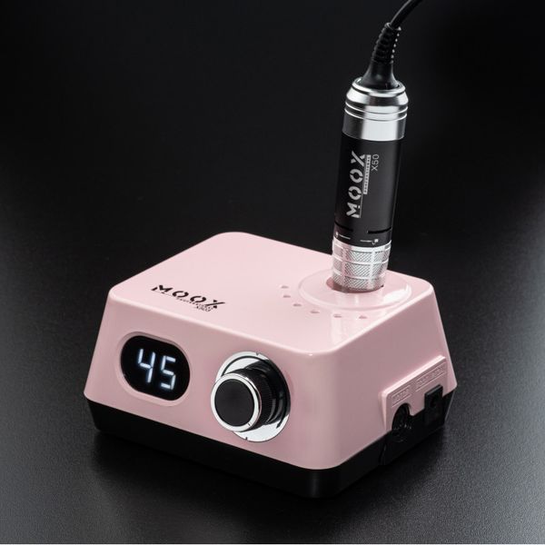 Фрезер Moox Professional X503 для манікюру та педикюру на 45 000 об/хв. та 70W. (Рожевий) 008411 фото