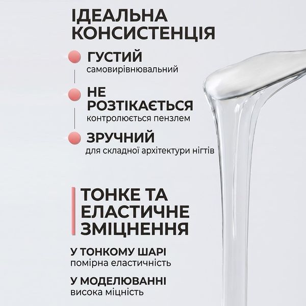 Гель для нарощування та зміцнення нігтів з кератином Global Fashion KERATIN BUILDER GEL 15g. K9 Warm Pink Mary267 фото