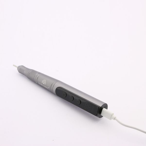 Аккумуляторный аппарат для маникюра и педикюра Global Fashion T7A на 35000RPM Graphit Grey Nat-0126 фото