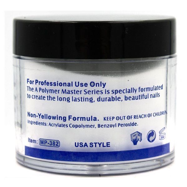 Акрилова пудра для нігтів Master Professional 56g White 00996 фото