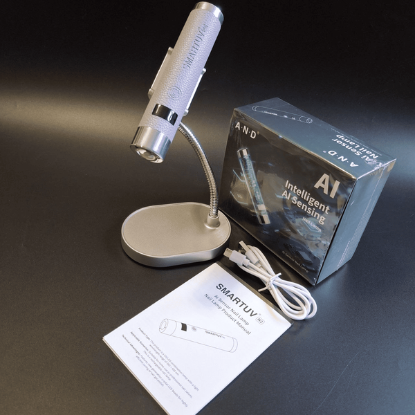 UV/LED-ліхтарик на акумуляторі з підставкою A.N.D SMARTUV N2 Intelligent AI Sensor 5Вт. PURPLE Mary018 фото